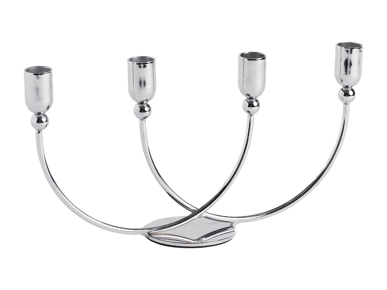 Bougeoir Conceptosi argent moyen 15.5 x 8 x 31