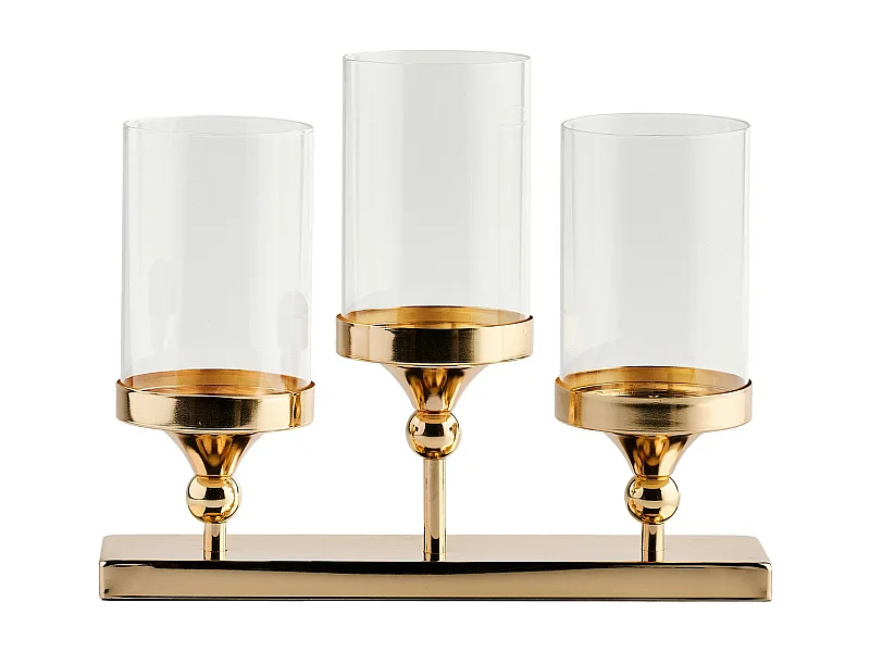 Kerzenständer Gustavo mittleres Gold 28x9x35