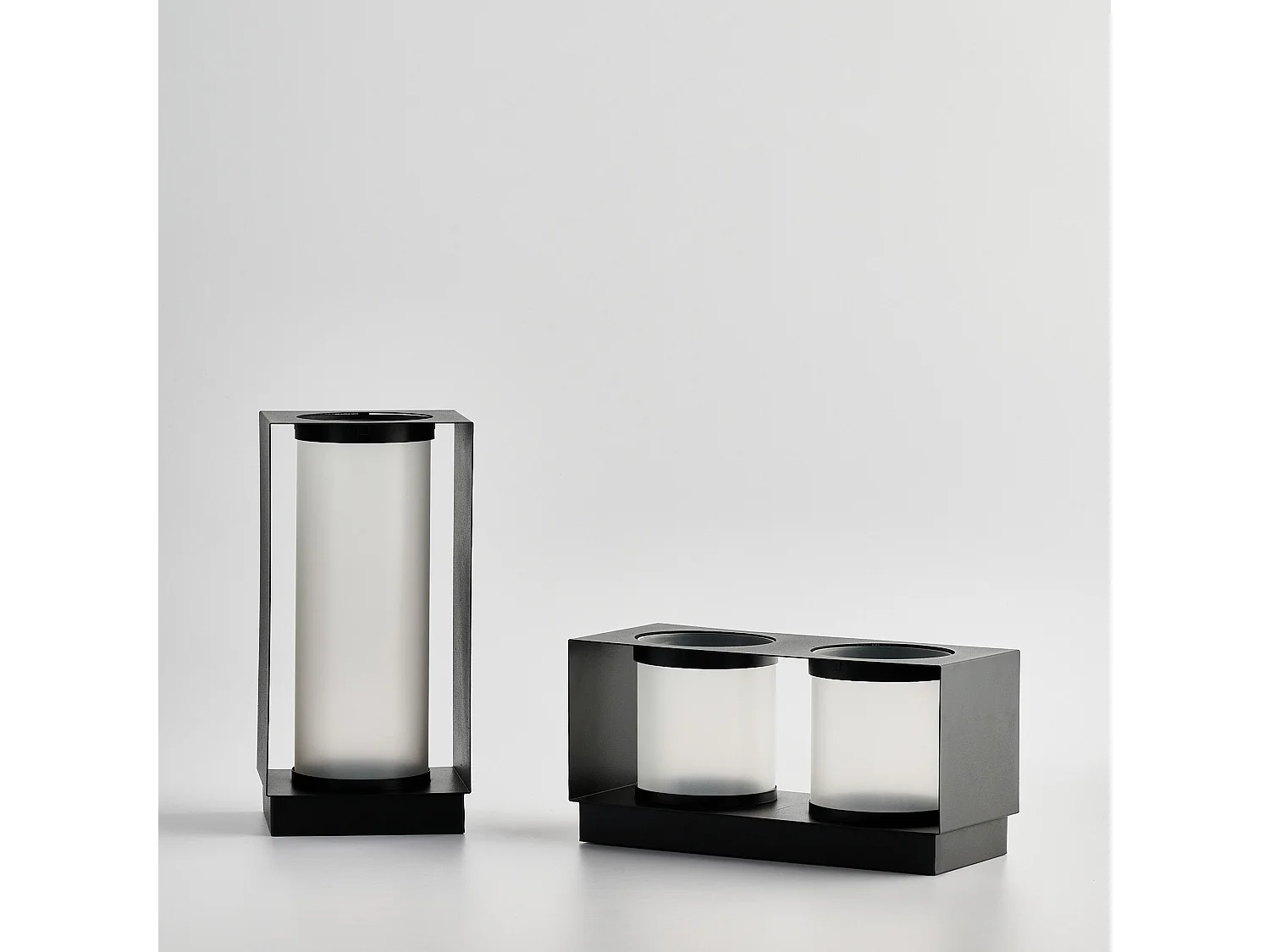 Bougeoir Abis Noir Moyen 30 x 12.5 x 14.5