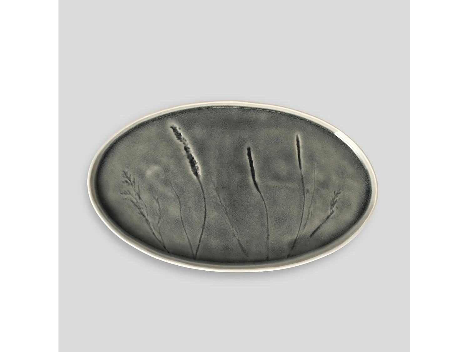 Servierteller Flisian mittelgrau 29 cm