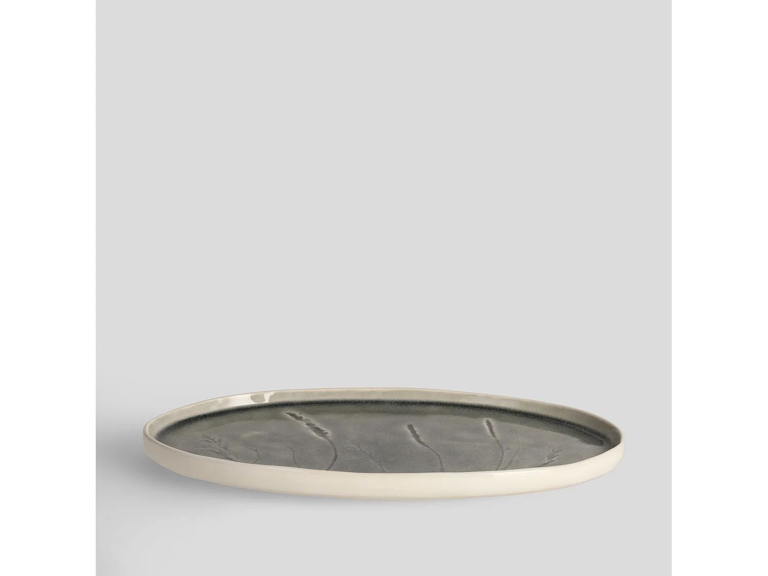 Servierteller Flisian mittelgrau 29 cm