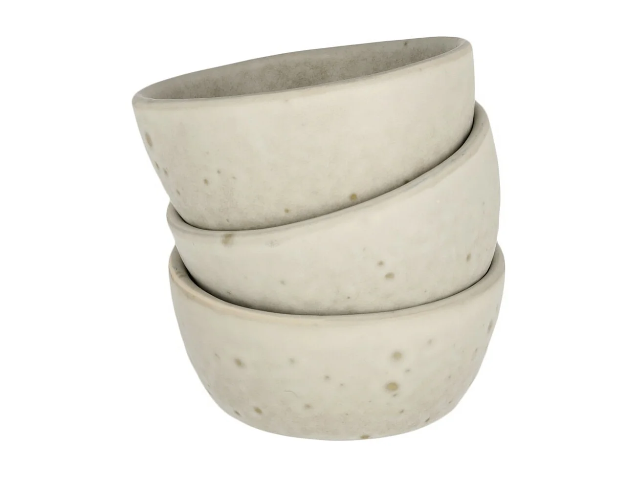 Ensemble De Petits Bols Liyah Gris Moyen 4.5 x 10