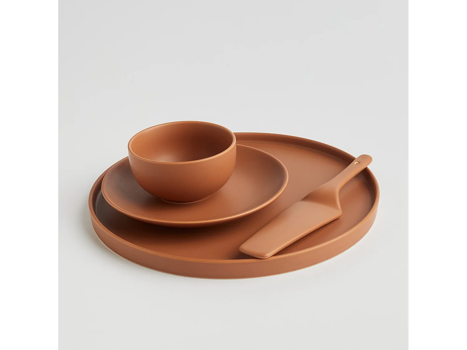 Dessertteller Sueno mittelbraun 19,8 cm