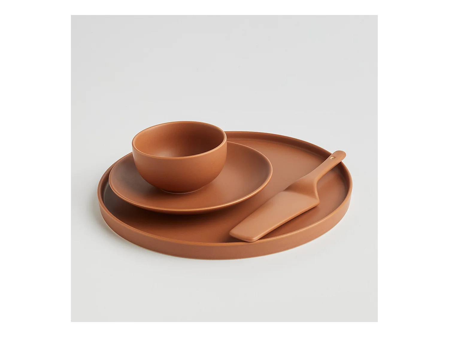 Servierteller Sueno mittelbraun 31.8 cm