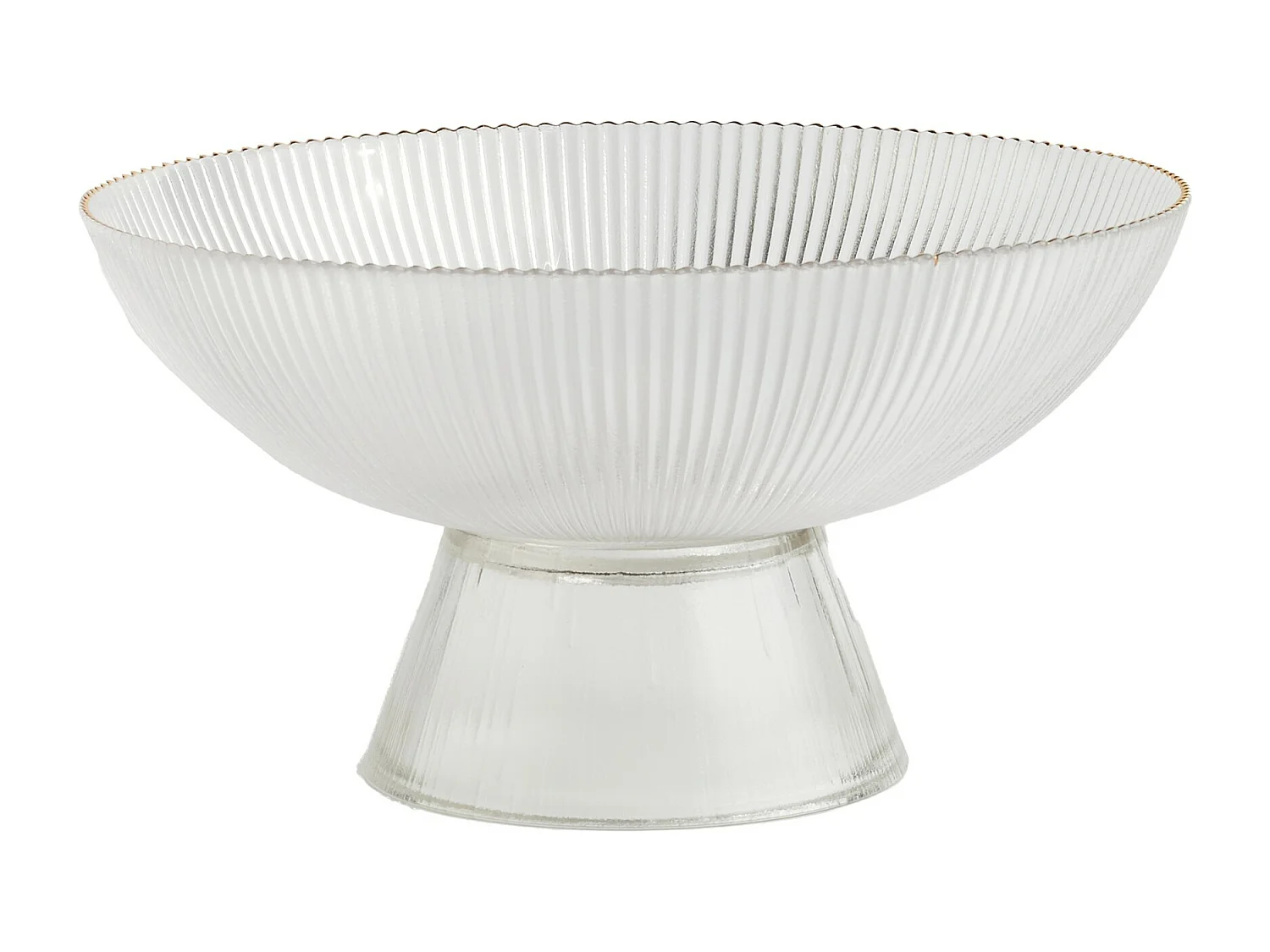 Servierplatte Auf Einem Stiel Riminis mittleres Gold 14 x 25 cm