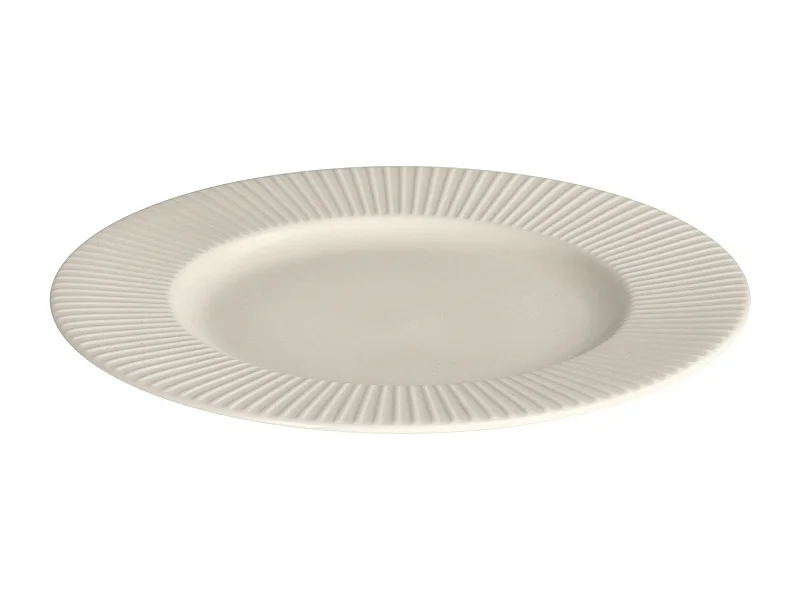 Dessertteller Linioso mittelweiß 21.8 cm