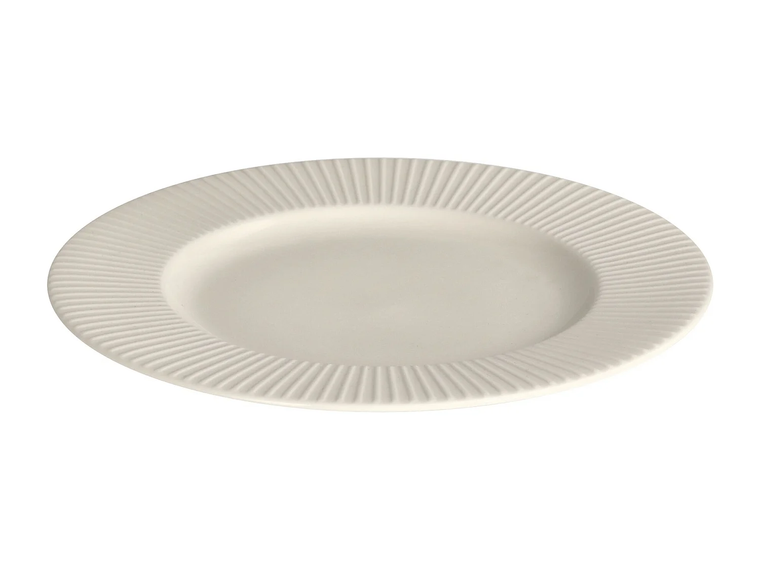 Dessertteller Linioso mittelweiß 21.8 cm