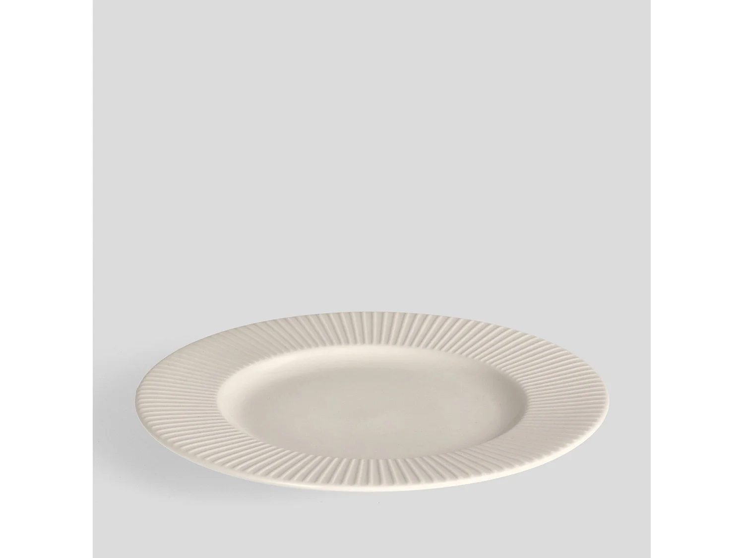 Dessertteller Linioso mittelweiß 21.8 cm