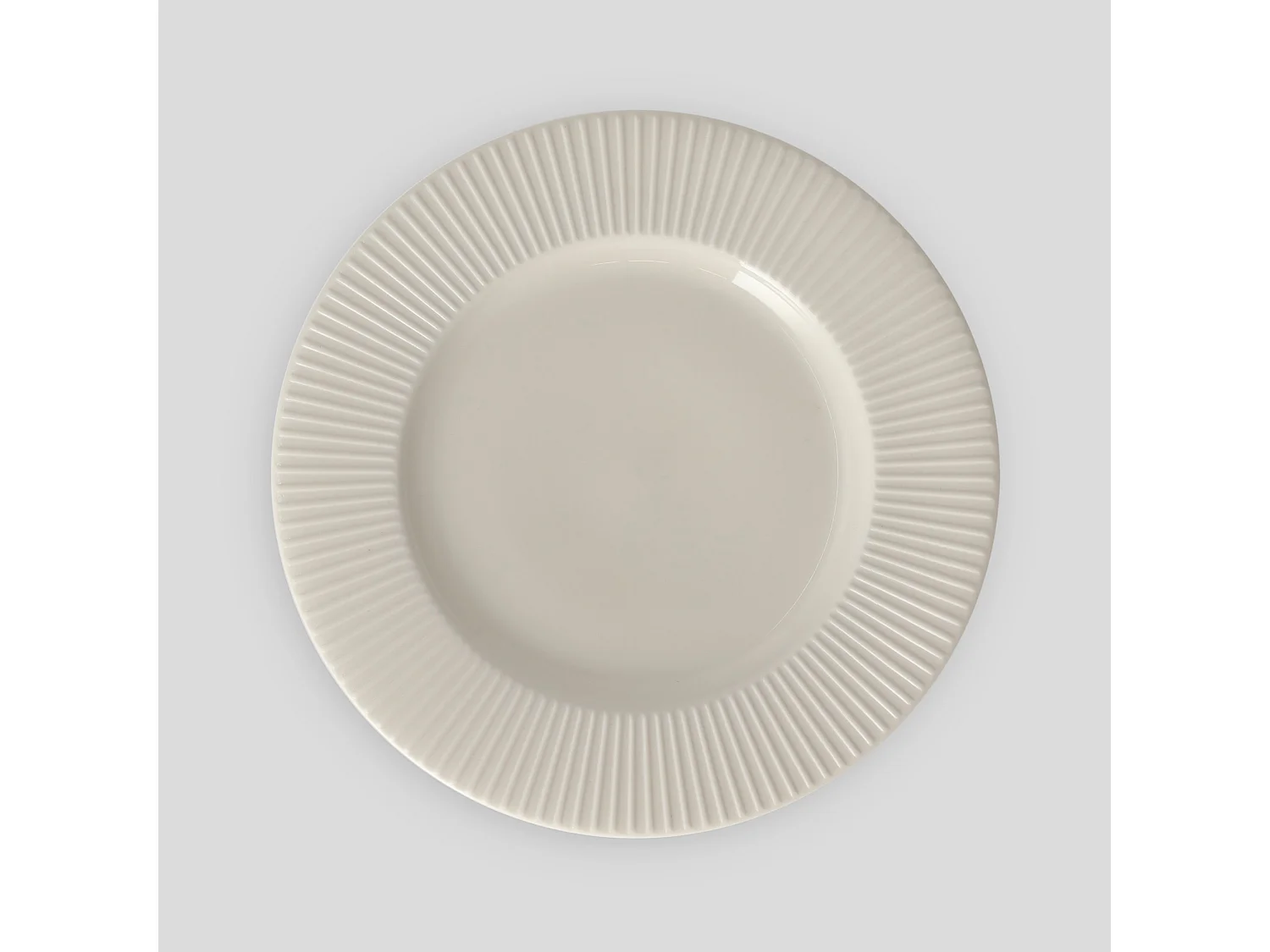 Dessertteller Linioso mittelweiß 21.8 cm