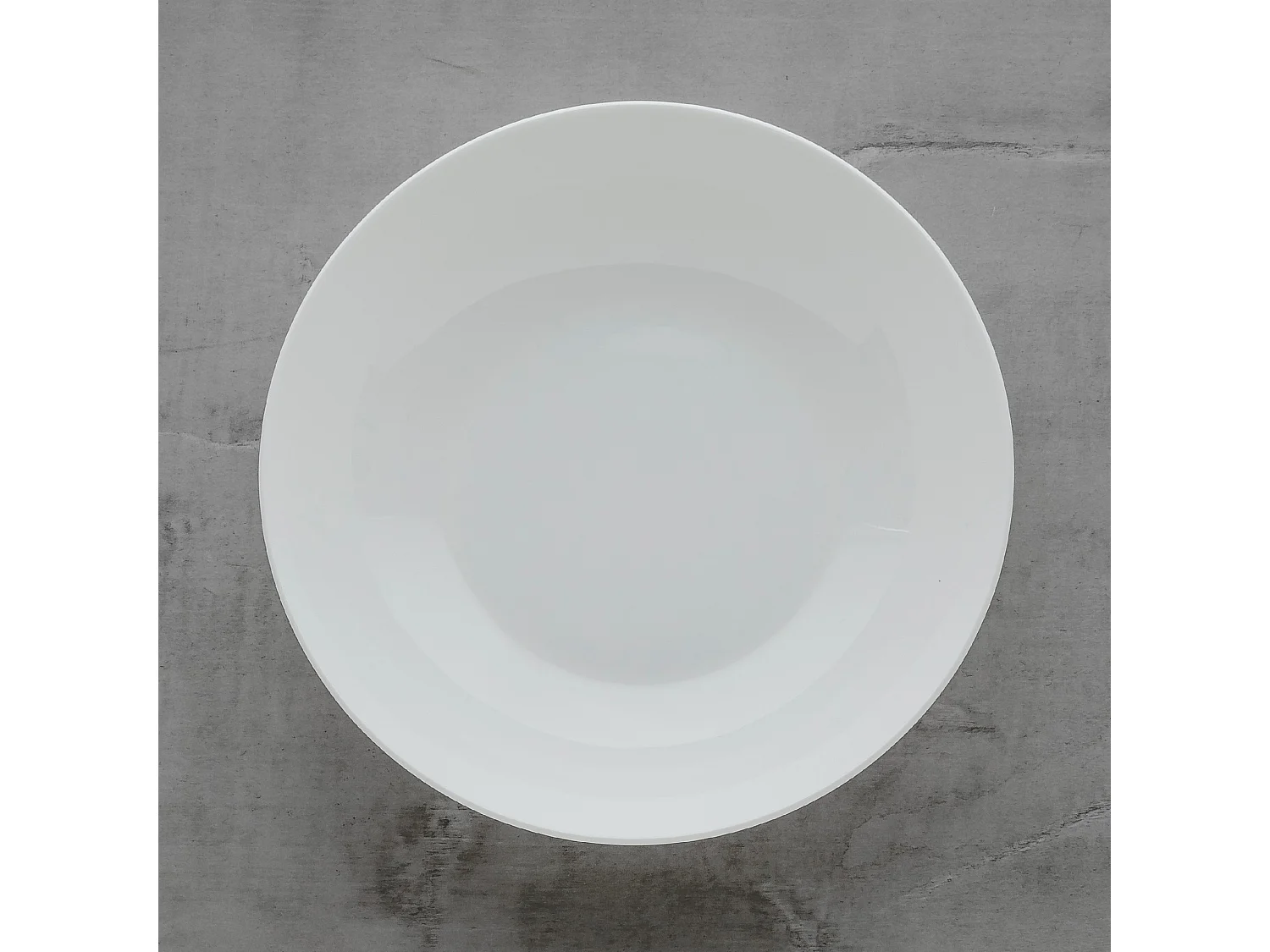 Tiefe Platte Bianco Mittelweiß 5x19.5