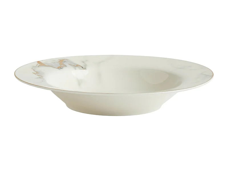 Assiette Creuse Marberis Blanc Moyen 3.5 x 21