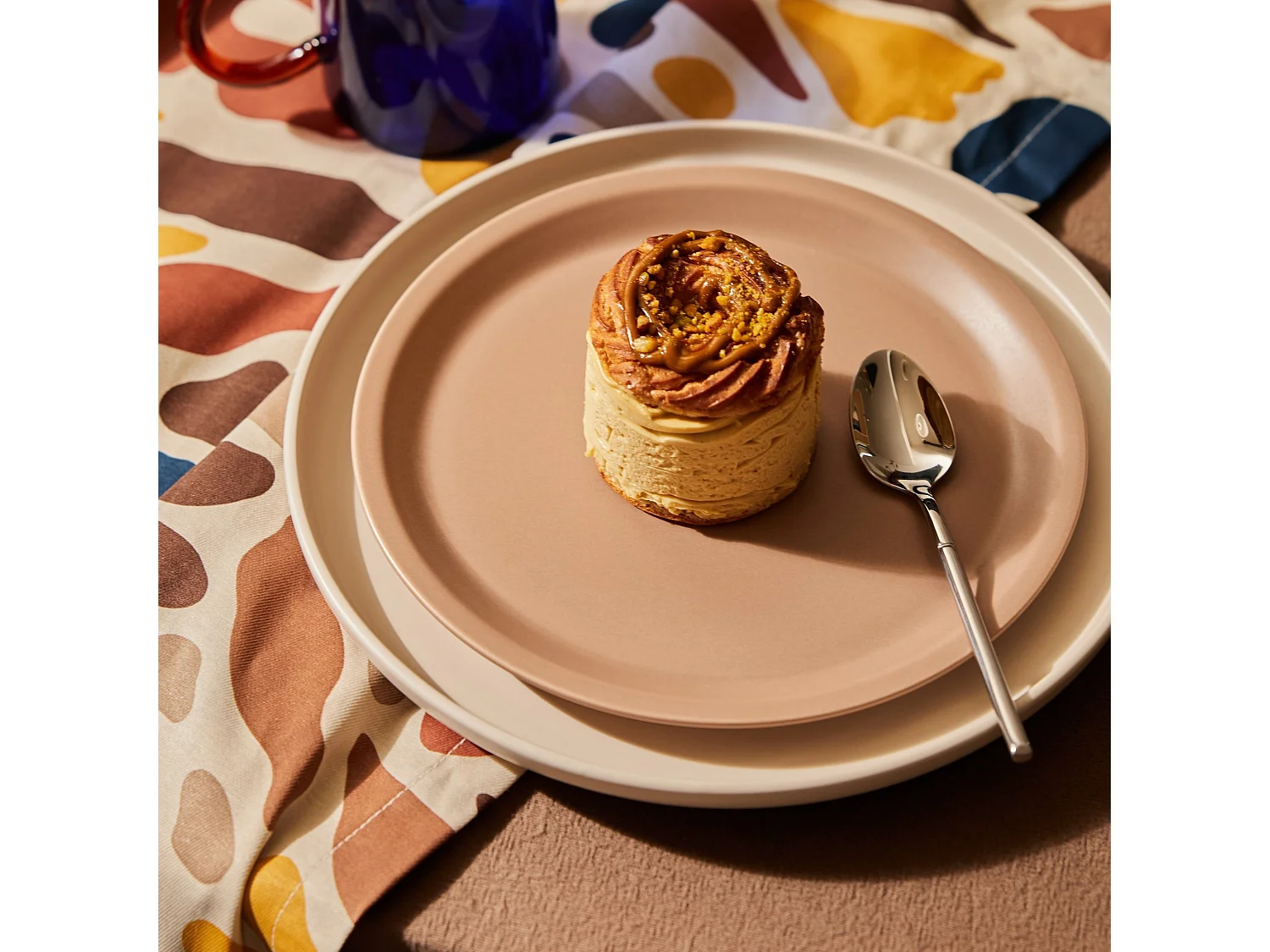 Dessertteller Terro hellbraun 21.5 cm