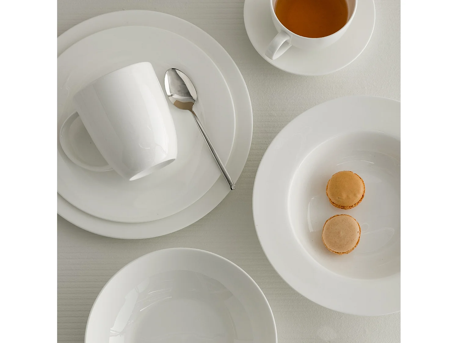 Assiette Plate Bianco 26.1cm Blanc Moyen