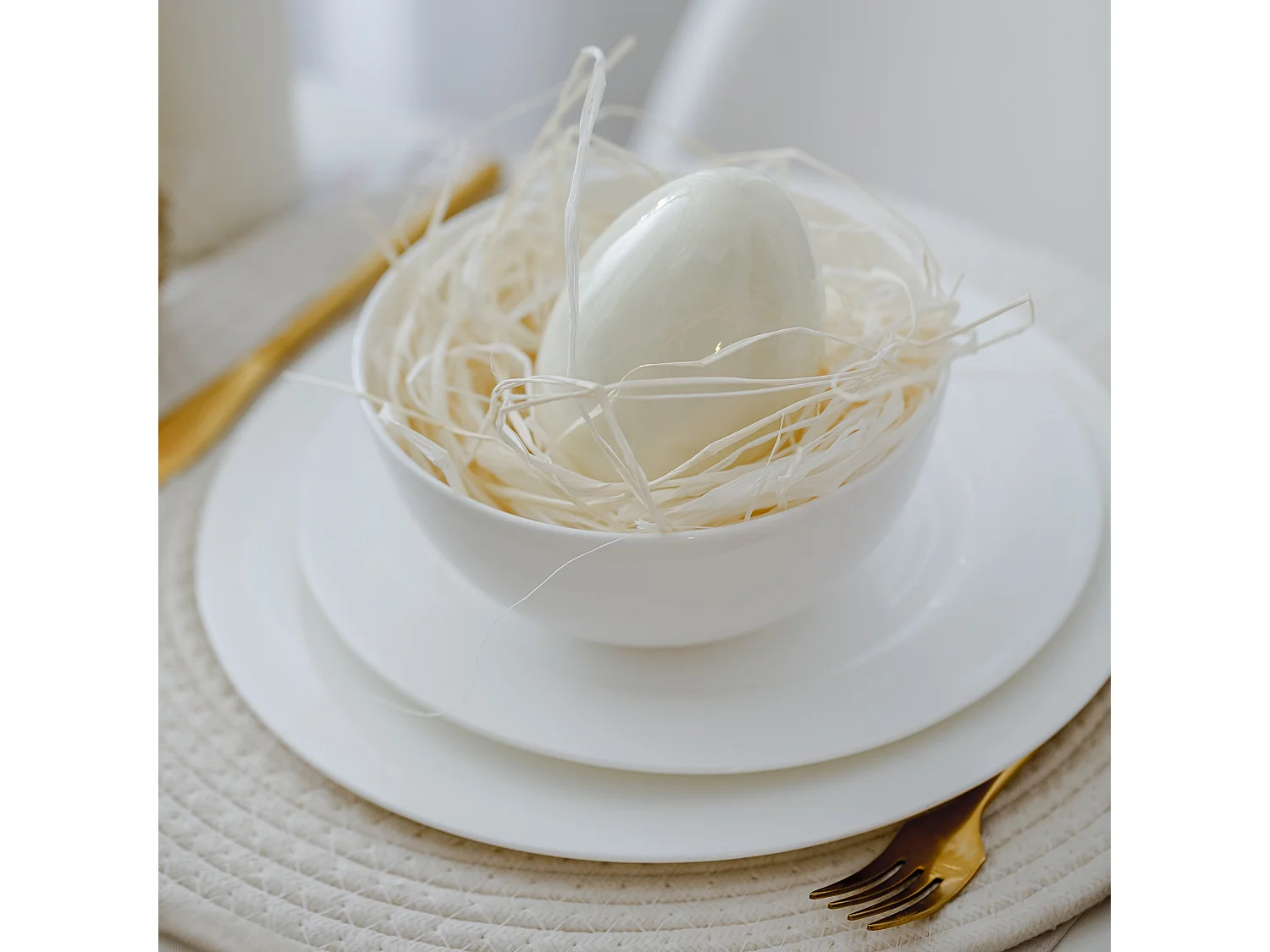 Essteller Bianco Mittelweiß 26.1 cm