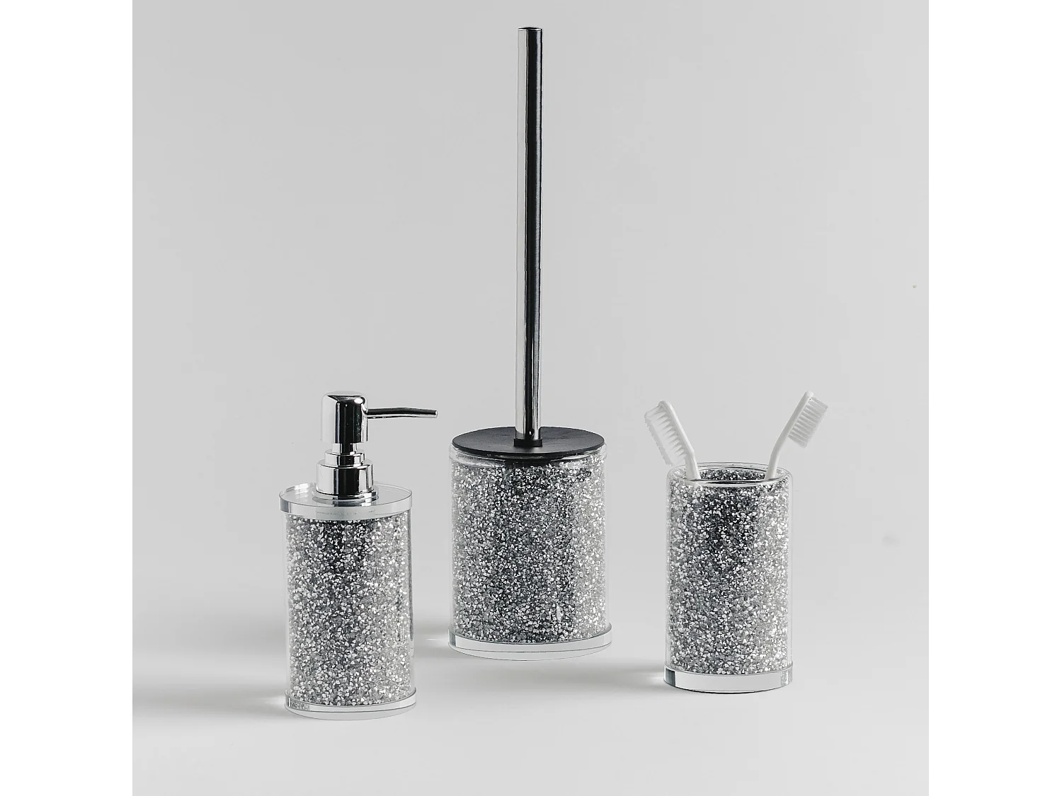 Tasse De Salle De Bain Shinoso Argent Moyen 12.2 x 7