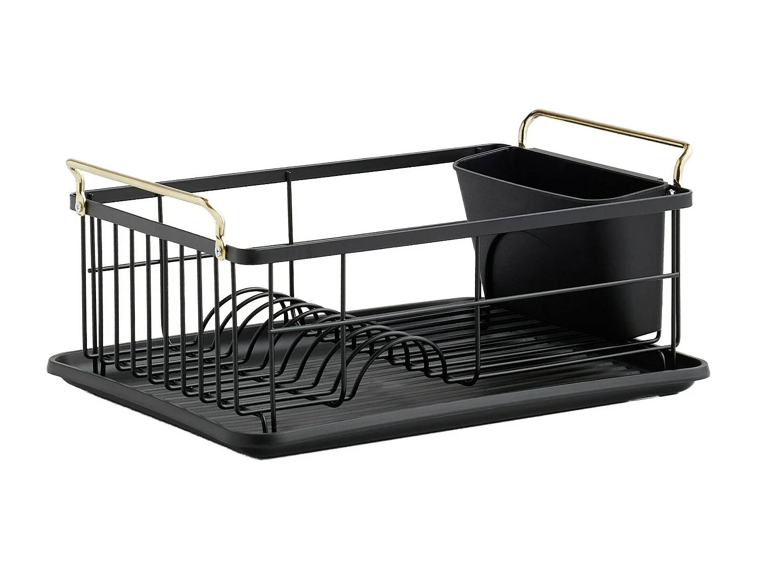 Égouttoir À Vaisselle Mosiro noir moyen 16.2 x 29 x 36
