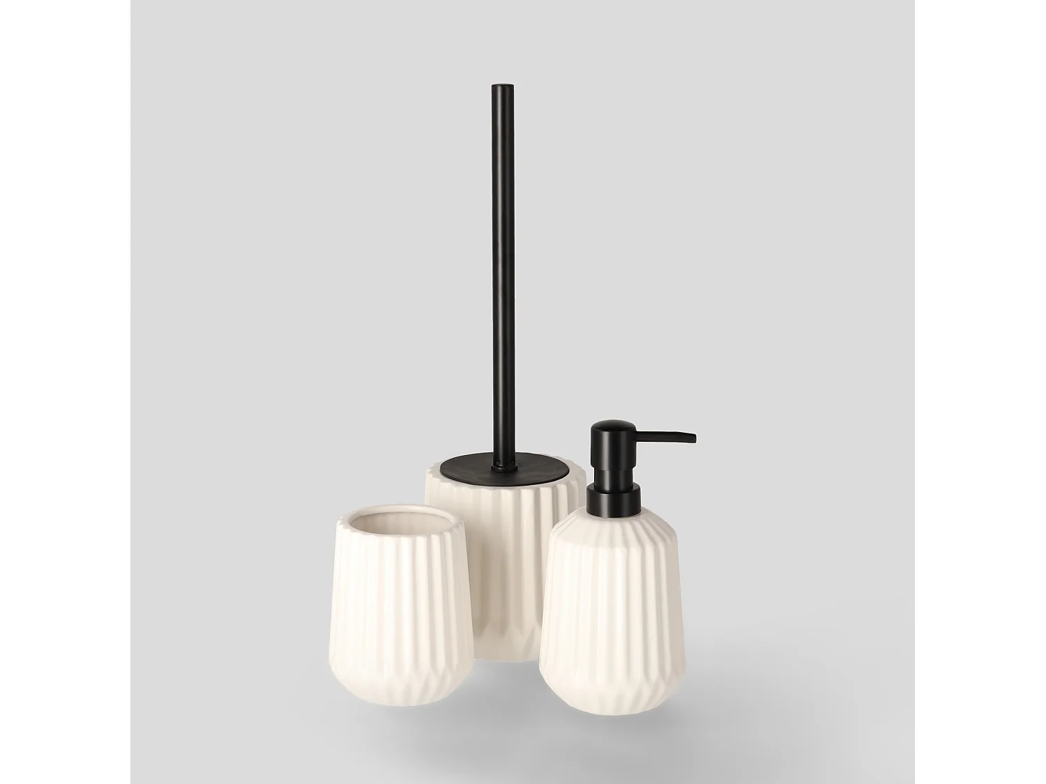 Toilettenbürste Prism Helles Weiß 39 x 11