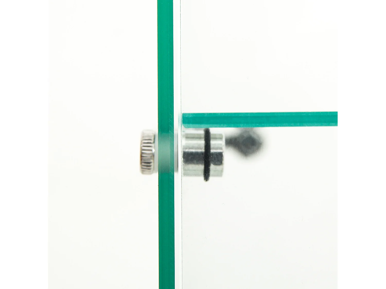 Vitrine, vitrine en verre à 2 couches avec porte, adaptée au salon, à la chambre à coucher et au bureau, blanc