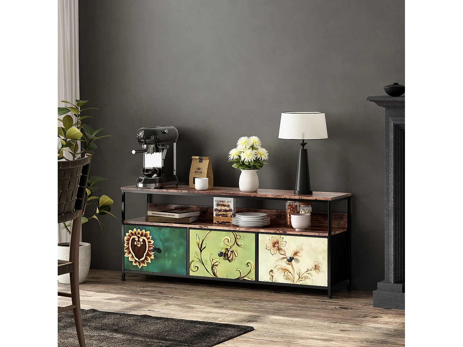 Meuble TV, Meuble TV avec 3 tiroirs - salon, salle de divertissement,chambre à coucher