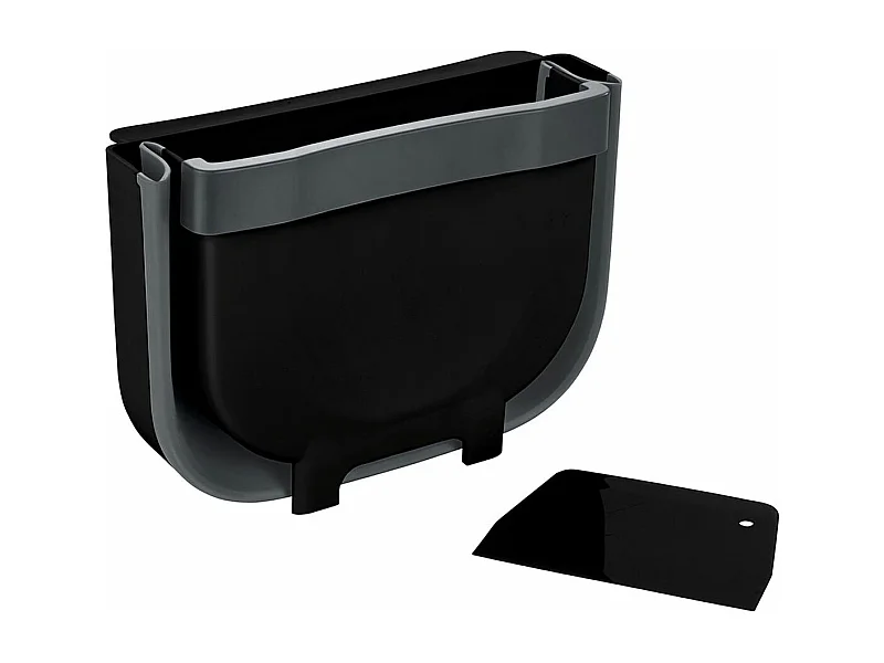 Poubelle pour porte de placard Wenko Fago 55028100 5 L Noir Pliable
