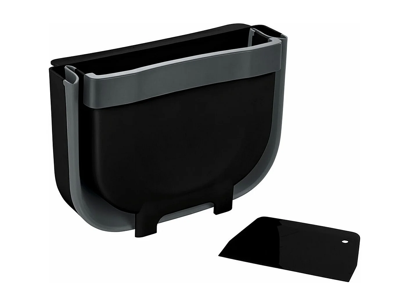 Poubelle pour porte de placard Wenko Fago 55028100 5 L Noir Pliable