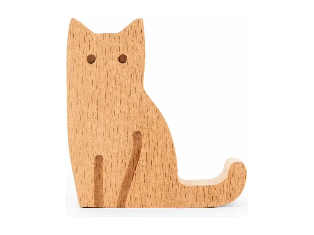 Support téléphone Chat Naturel  Kikkerland