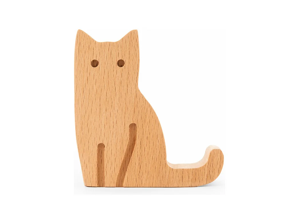 Support téléphone Chat Naturel  Kikkerland