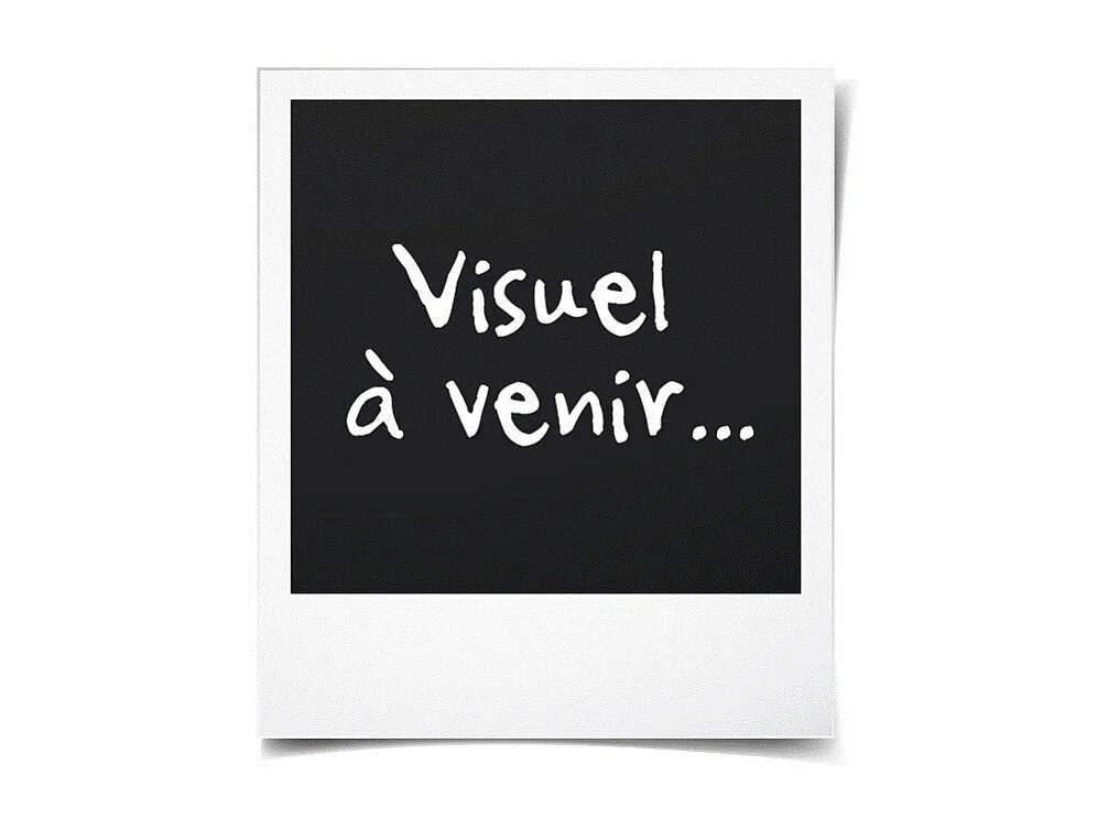 Meuble TV contemporain blanc mat et chêne, 95 cm, Helppo