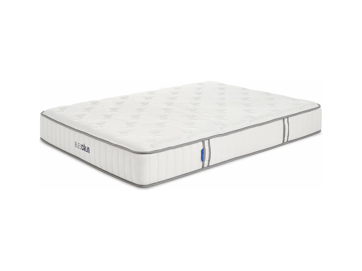 Matelas 180 x 200 cm ressorts ensachés et mousse viscoélastique - épaisseur 23cm - Confort Ferme - IDEAL