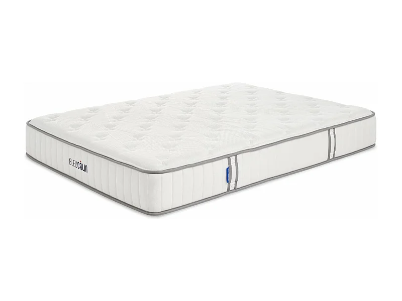 Matelas 140 x 190 cm ressorts ensachés et mousse viscoélastique - épaisseur 23cm - Confort Ferme - IDEAL