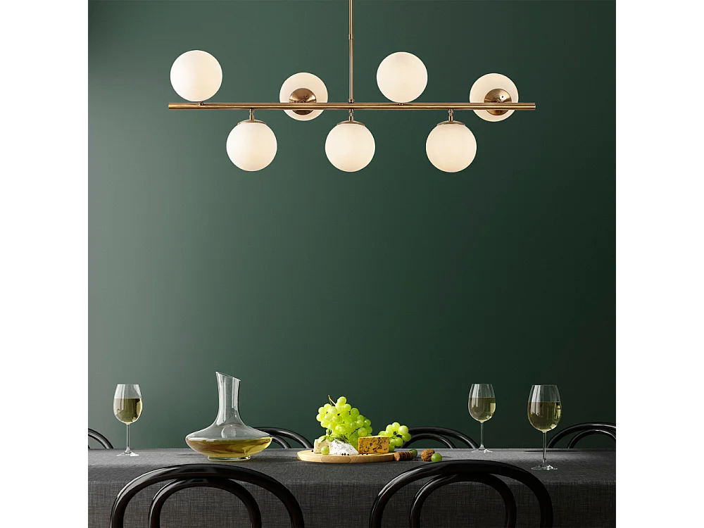 Suspension dorée 7 lampes VICTOIRE