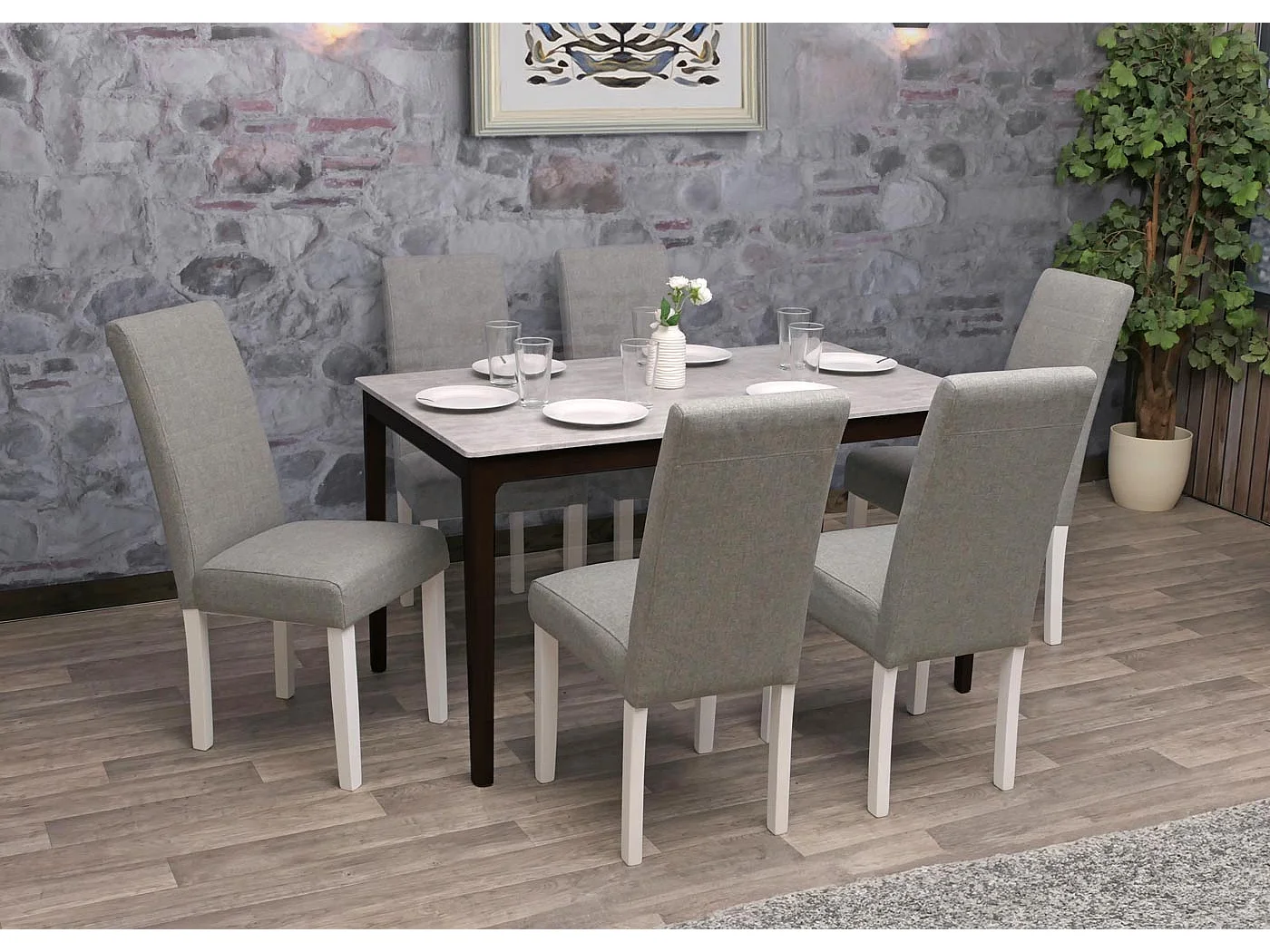 Chaise de salle à manger MCW-N66 (lot de 2)