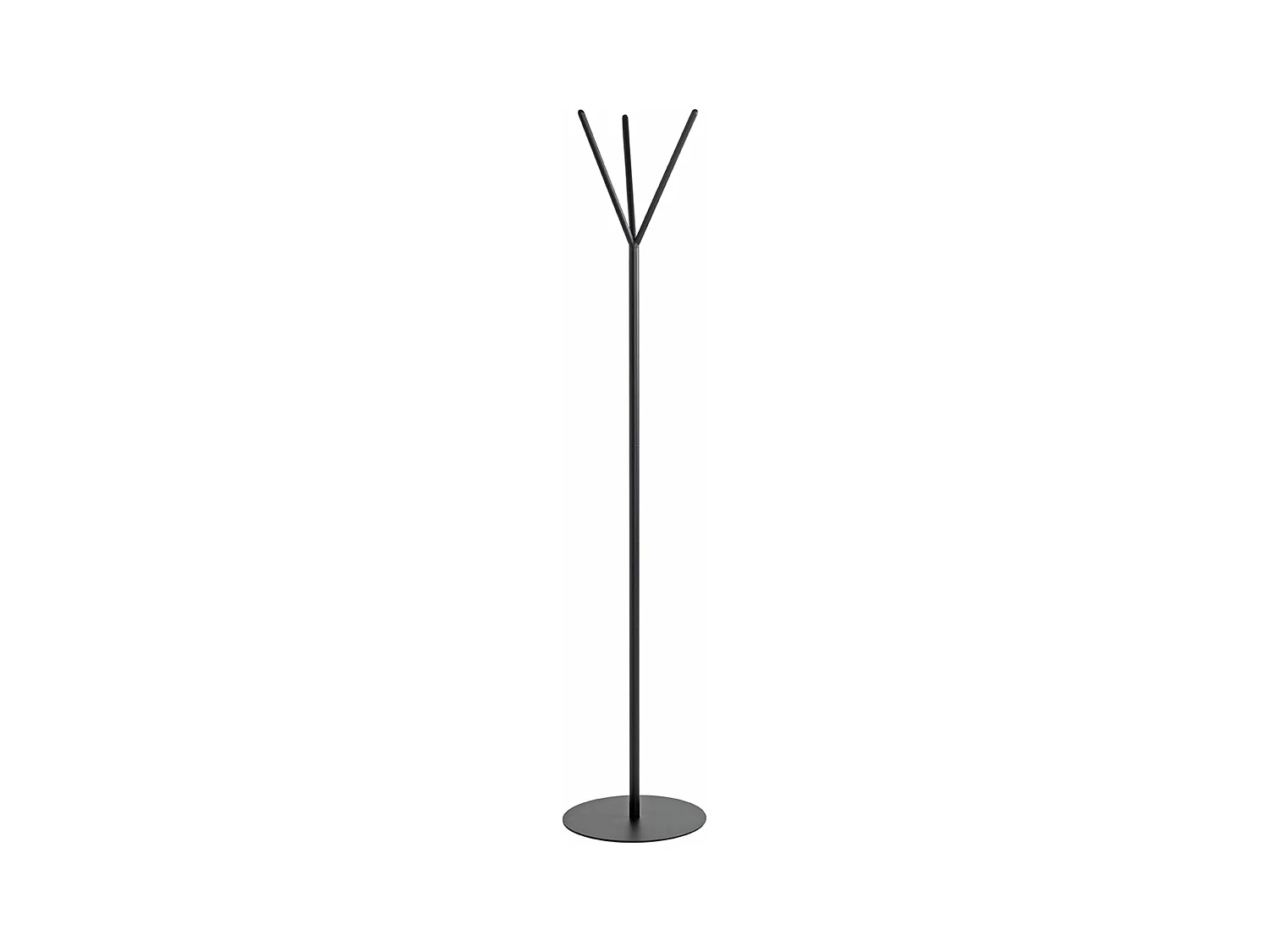 Porte-manteau en métal coloris noir - diamètre 35 x hauteur 173 cm