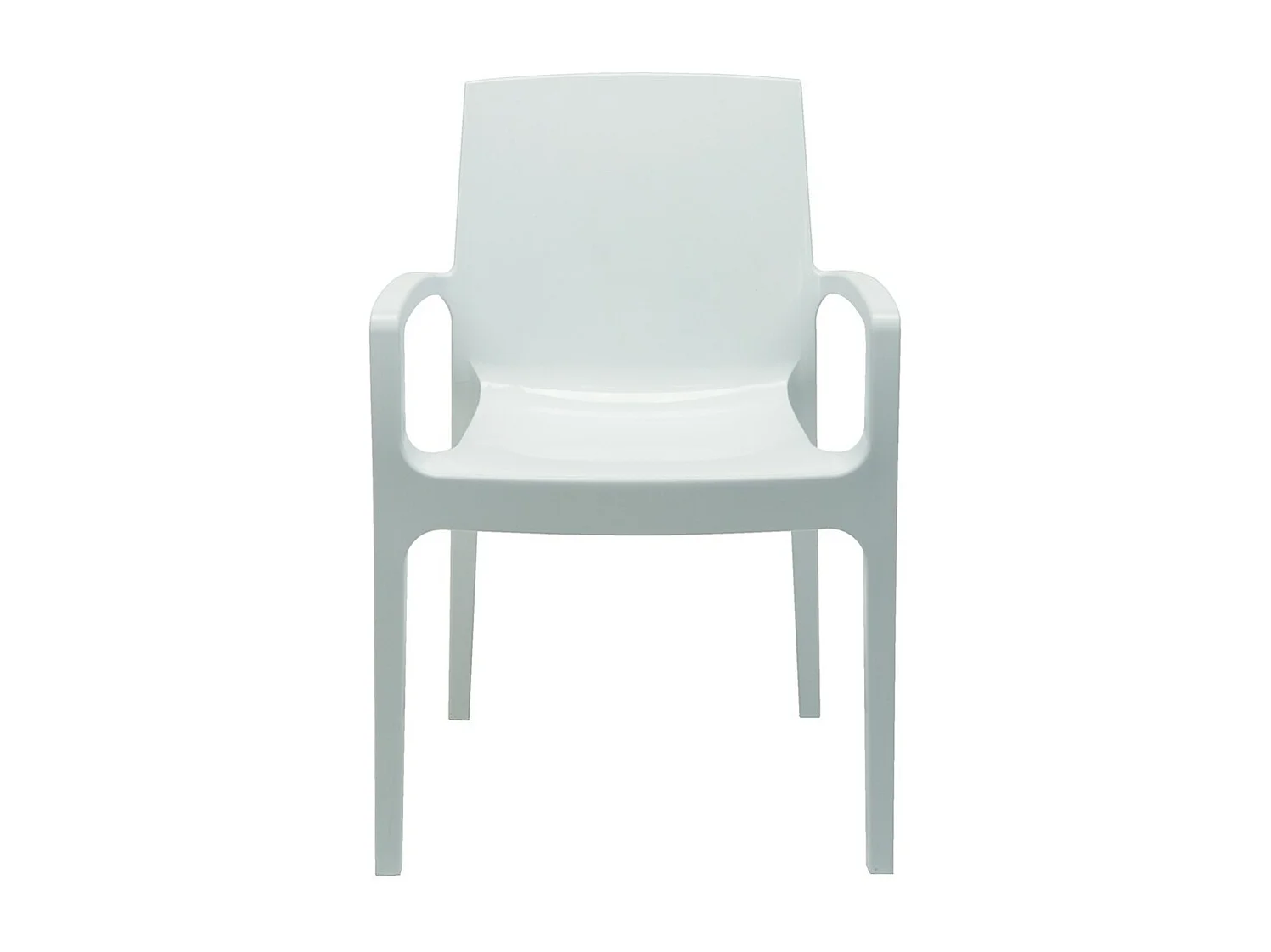 Chaise avec accoudoirs polypropylène Lou Blanc