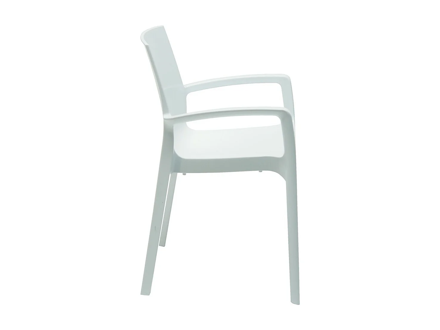 Chaise avec accoudoirs polypropylène Lou Blanc