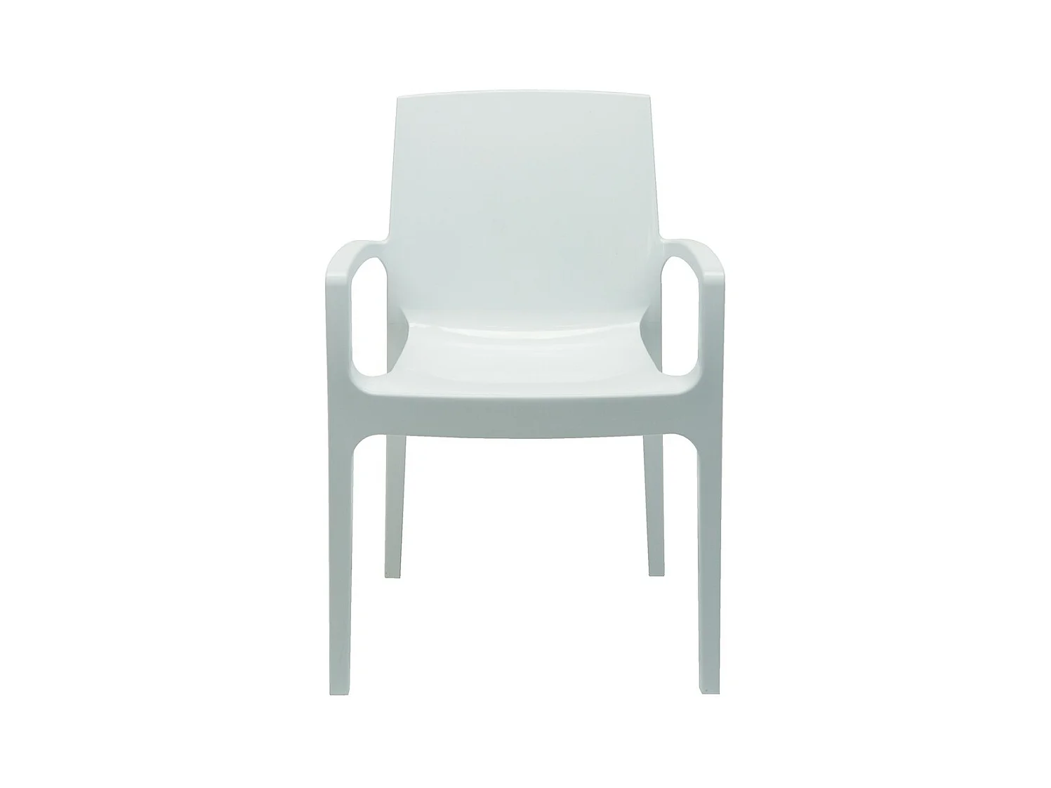 SET 2 POLTRONE Polipropilene impilabili con braccioli cucina bar