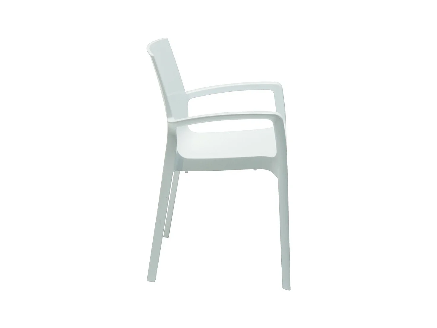 SET 2 POLTRONE Polipropilene impilabili con braccioli cucina bar