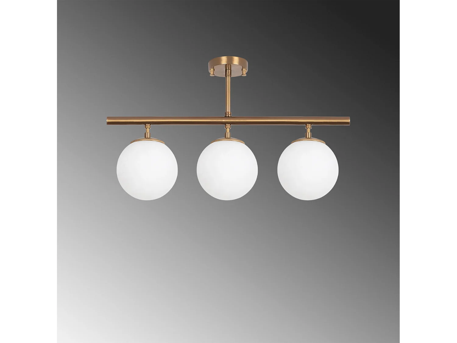 Plafonnier vintage - 3 lampes AMBRE