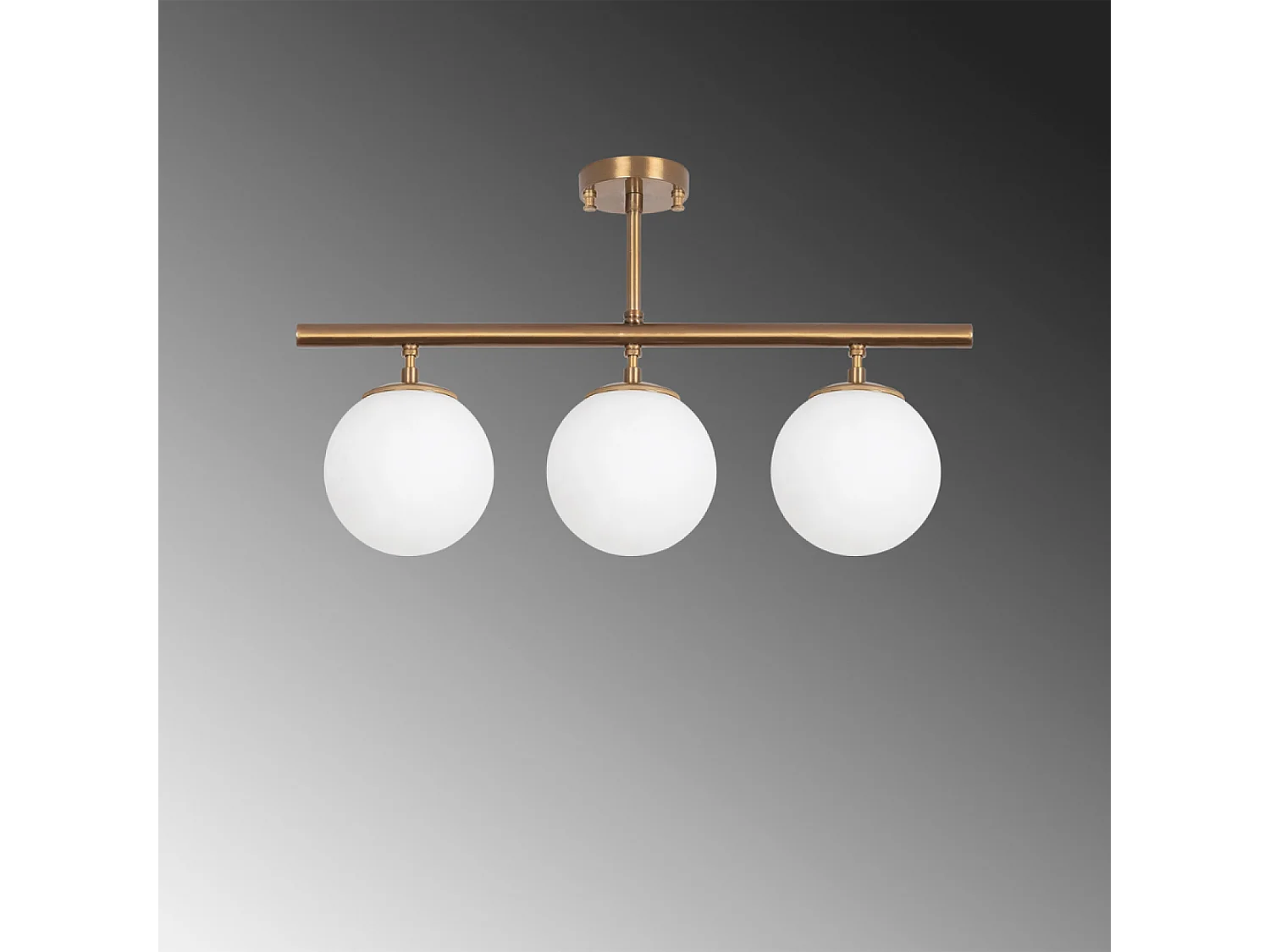 Plafonnier vintage - 3 lampes AMBRE