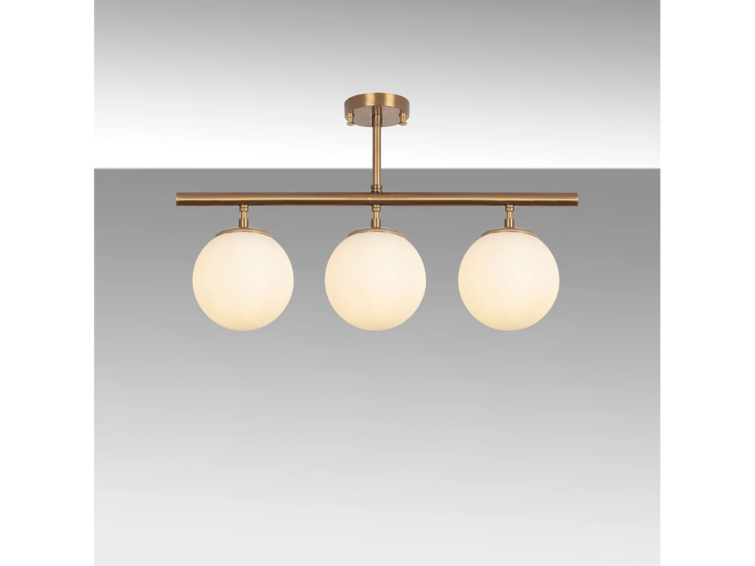 Plafonnier vintage - 3 lampes AMBRE