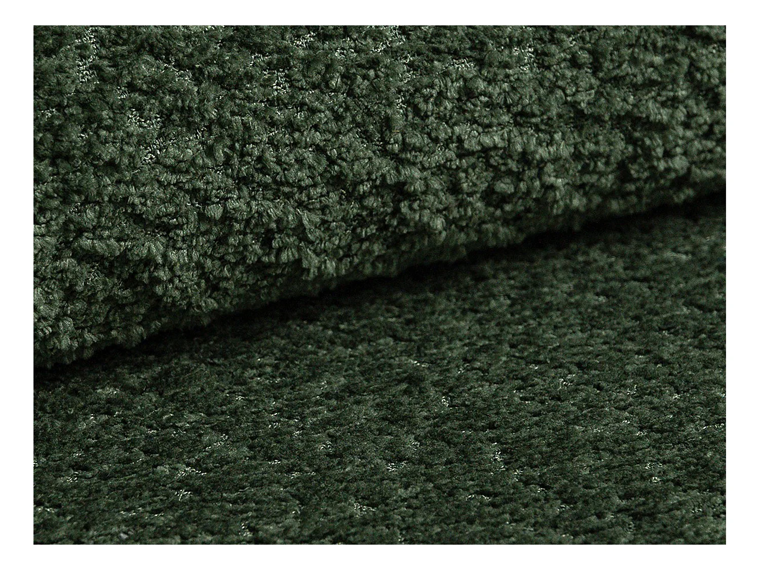 Canapé 3 places convertible en tissu bouclette vert ISSORO II