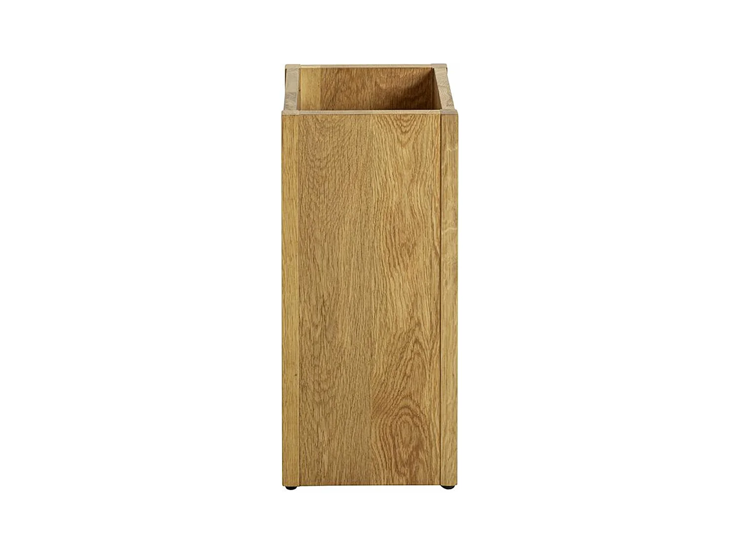 Porte parapluies en bois massif coloris chêne -longueur 20 x profondeur 20 x hauteur 45 cm