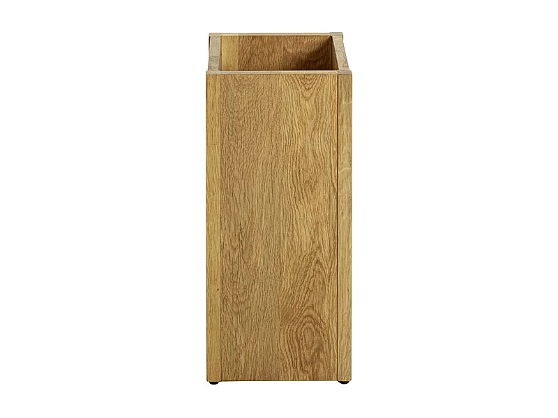 Porte parapluies en bois massif coloris chêne -longueur 20 x profondeur 20 x hauteur 45 cm