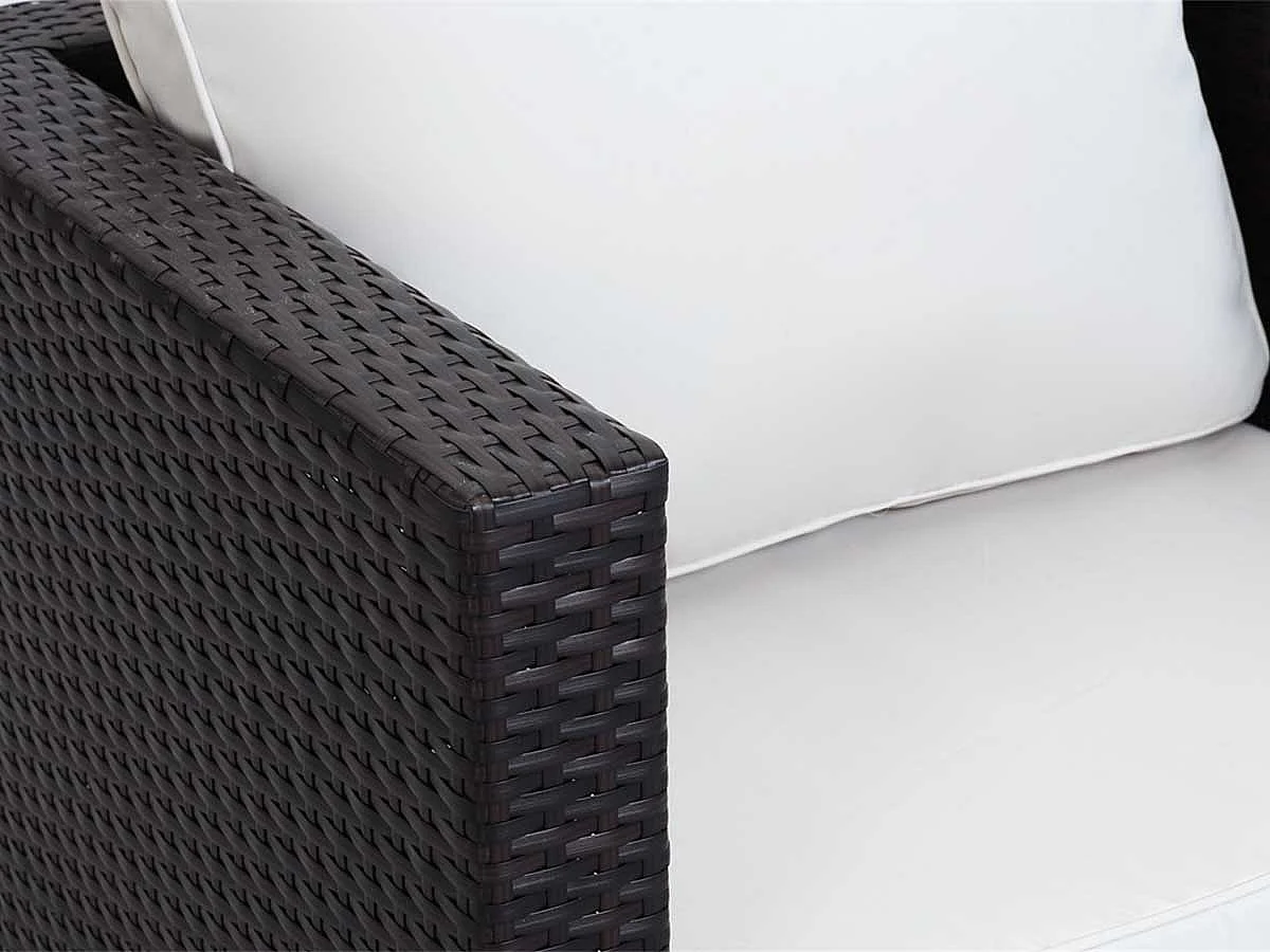 Cadeira de jardim em resina trançada "Ibiza" Buffalo Marron