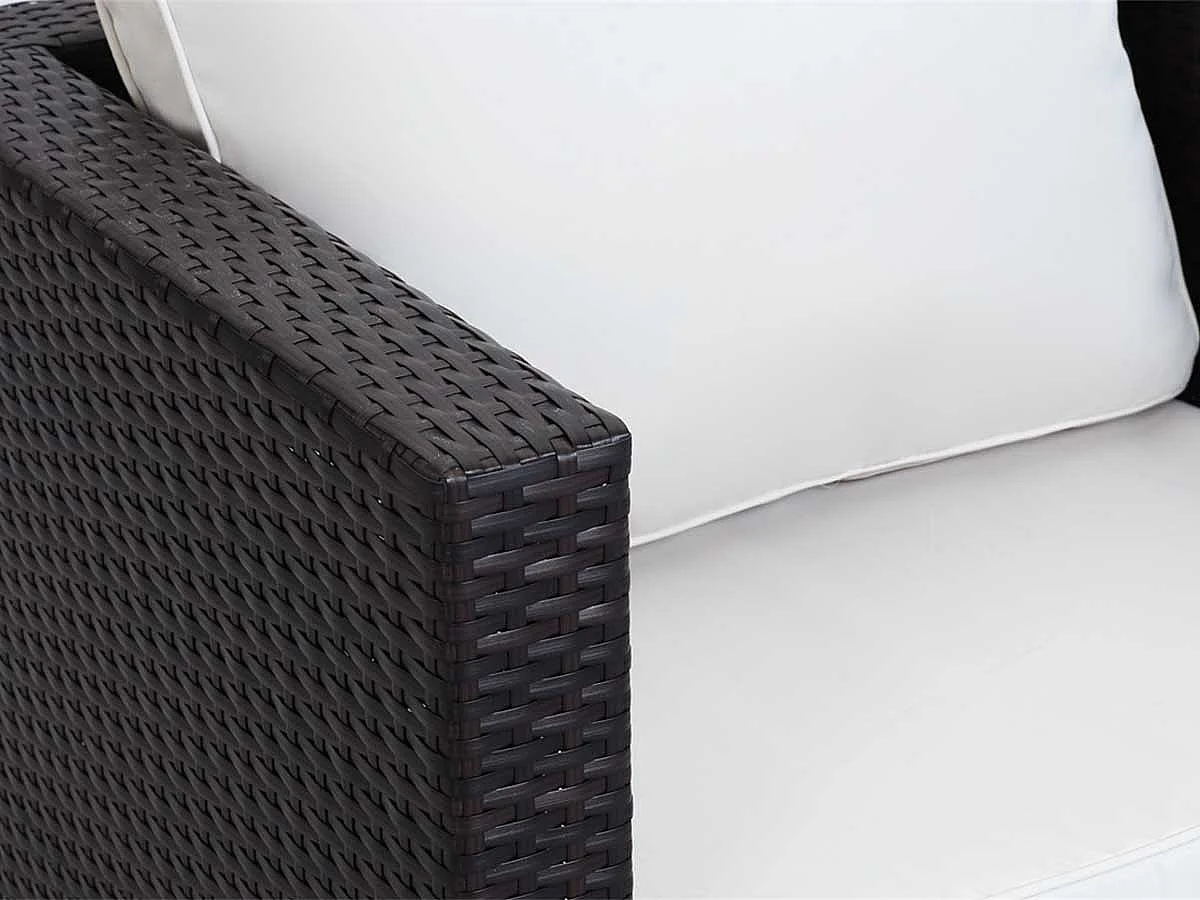 Sillón de jardín en resina trenzada Ibiza - Buffalo- Marron