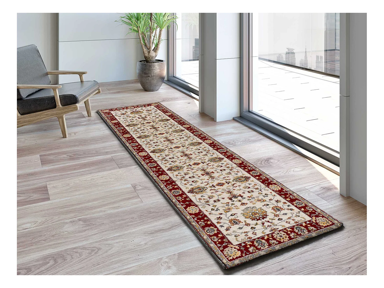 Kurzflorteppiche - klassisch - creme - 67x250 cm - CLASSIC