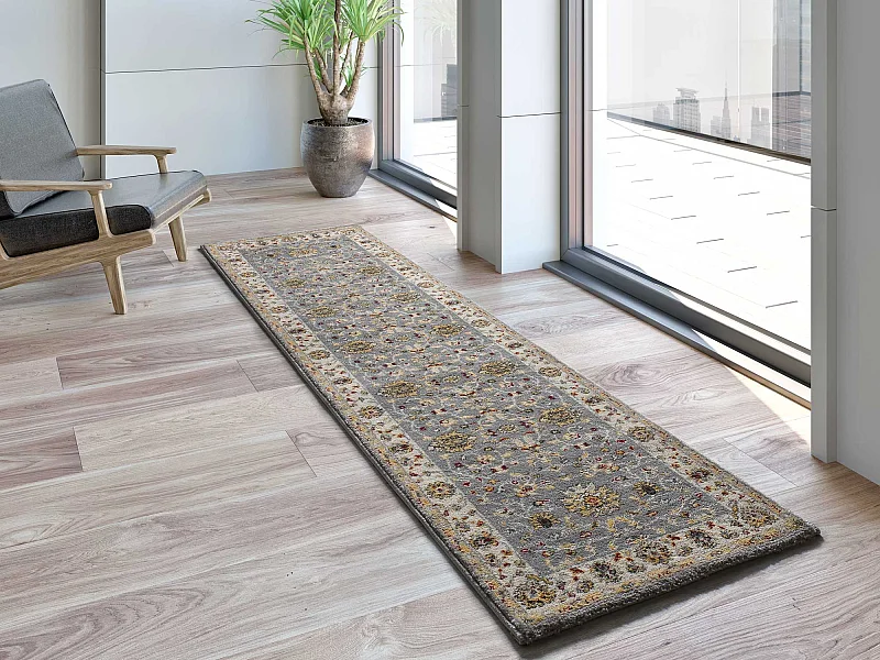 Tapis intérieur - classique - argent - 67 x 250 cm - CLASSIC