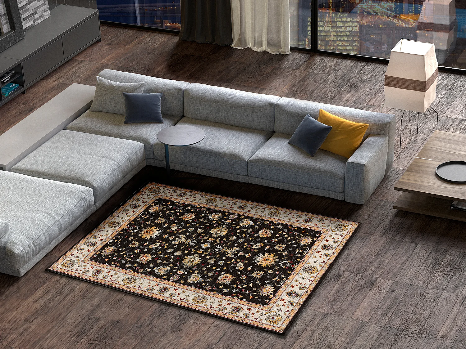 Tappeto interno - classico - antracite - 115 x 160 cm - CLASSIC