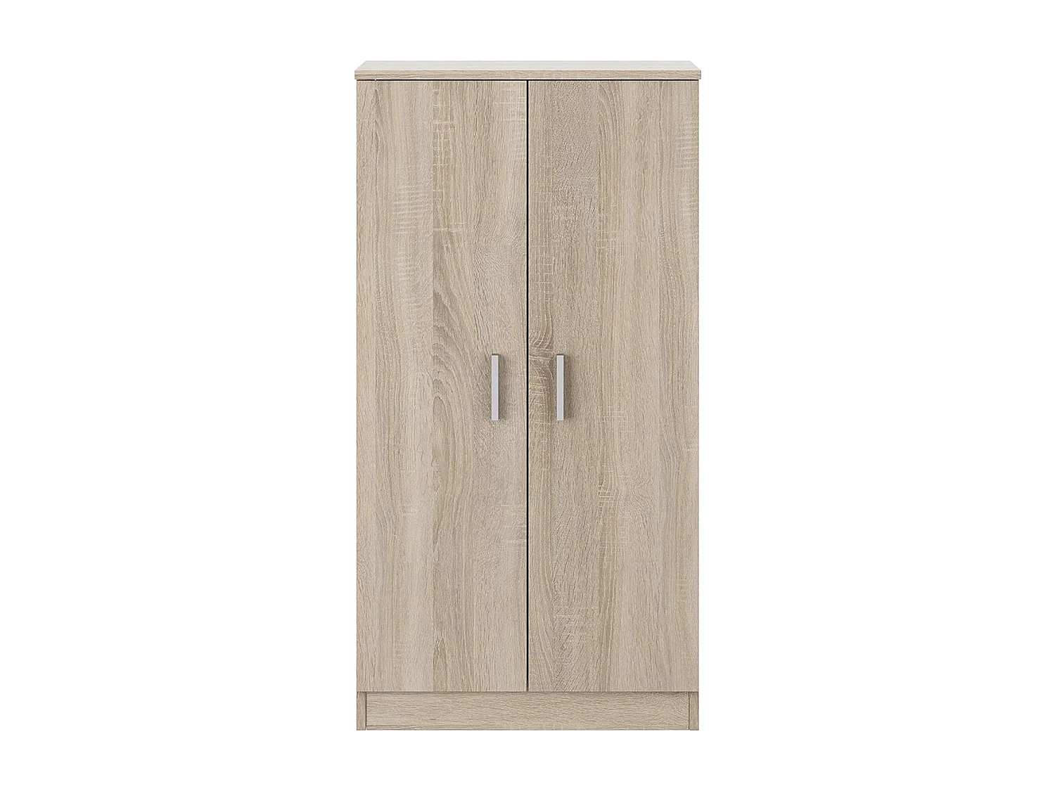 Armario Zapatero Dos Puertas de Madera con Acabado en Roble Canadian - Dim: 55 cm (Ancho) x 108 cm (Alto) x 36 cm (Fondo)