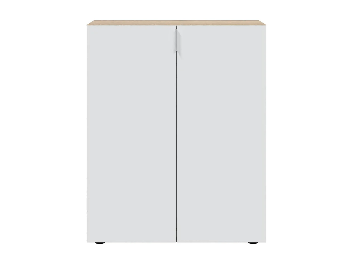 Mueble Zapatero de 6 Estantes con Acabado en Roble Canadian y Blanco Ártico - Dim: 72 cm (Ancho) x 103 cm (Alto) x 36 cm (Fondo)